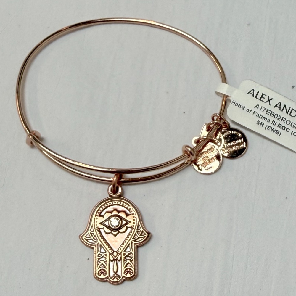 Alex and Ani Rose Gold Hamsa Bracelet